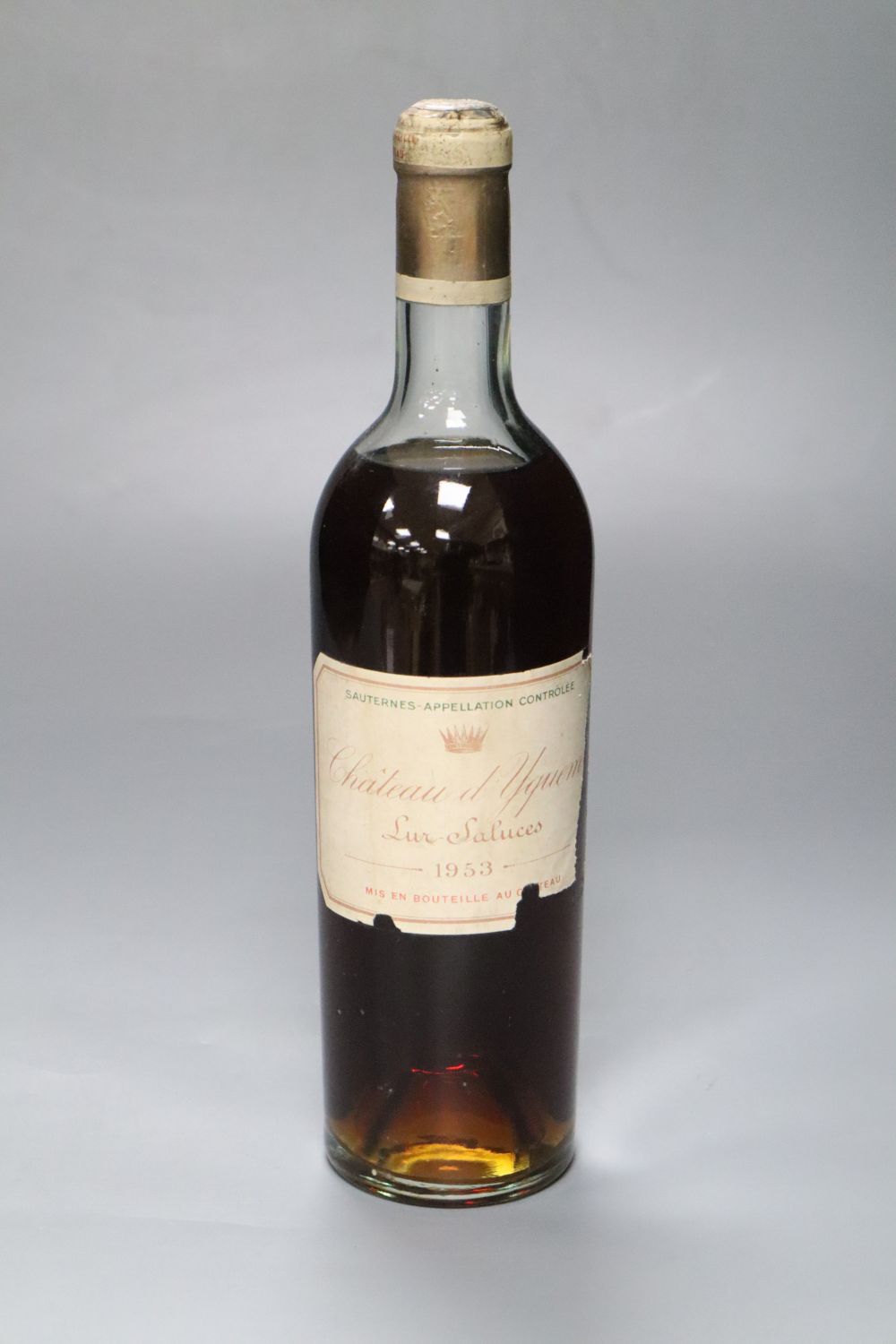 One bottle of Chateau dYquem, 1953.